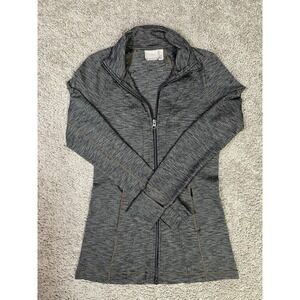 Athleta Cya Hope Jacket Size XS FULL ZIP Athletic Golf Yoga Workout HEATHER GRAY